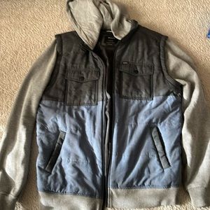RVCA zip up hoodie